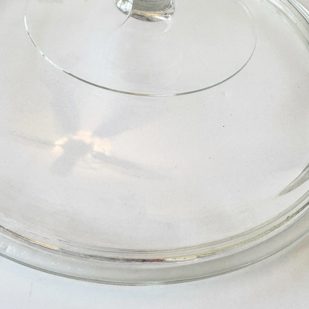Pyrex G1C Clear Glass Round Replacement Casserole Lid 8.75